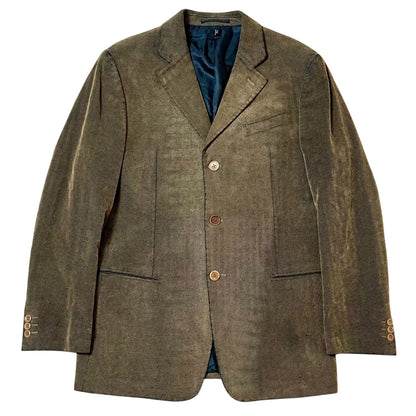 Armani Collezioni Herringbone Sport Coat – Brown Herringbone – Size 40R – Made in Portugal