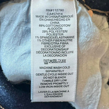 True Religion Rocco Relaxed Skinny Jeans – Dark Indigo Wash – Size 34 | Premium Stretch Denim