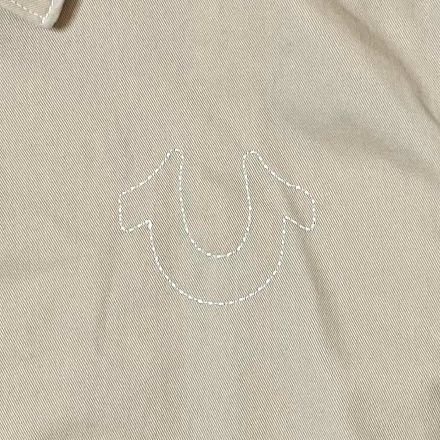 True Religion Travertine Contrast SNL Twill Bomber Jacket – Size Small | Premium Cotton Twill Streetwear