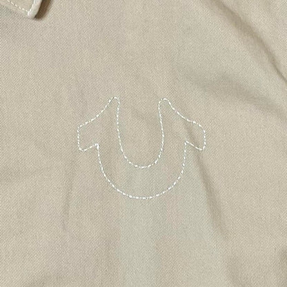 True Religion Travertine Contrast SNL Twill Bomber Jacket – Size Small | Premium Cotton Twill Streetwear