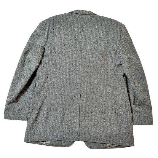 Brooks Brothers 100% Pure Wool Herringbone Blazer – Gray – Size 44R – Made in USA
