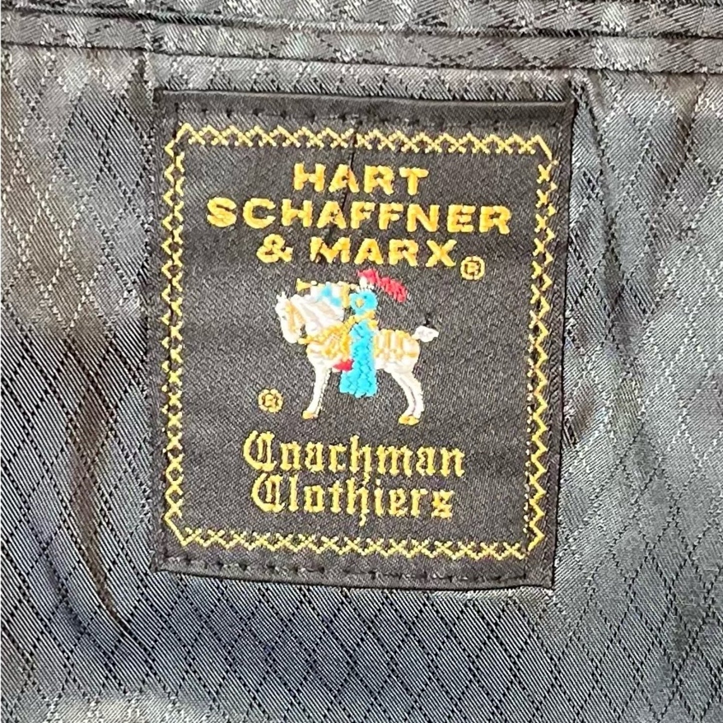 Hart Schaffner & Marx Coachman Clothiers Gray Pinstripe Wool Blazer – Size 44L – Classic Fit, Premium American Tailoring