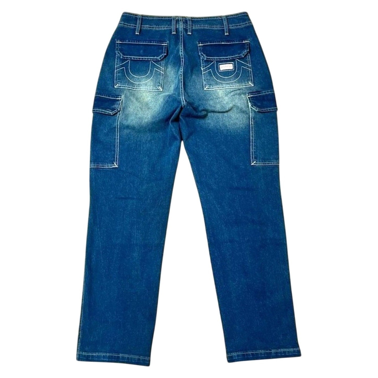 True Religion Medium Amber Nights Denim Cargo Jeans – Size 30 – NWT