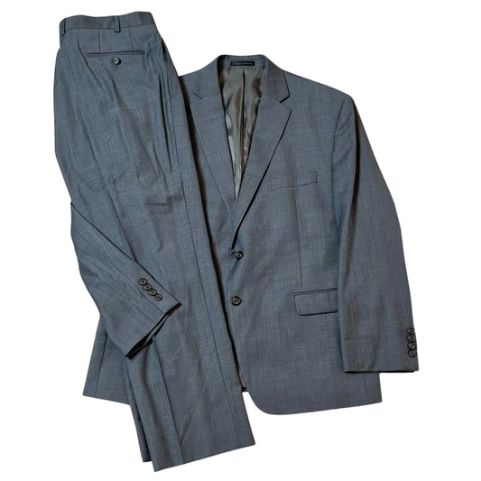 Lauren Ralph Lauren 100% Wool 2-Piece Suit in Gray – Size 44S – Premium Tailored Menswear