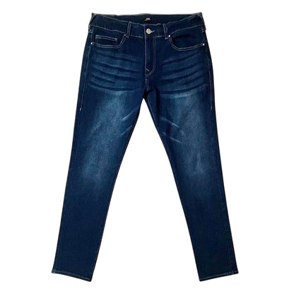 True Religion Rocco Relaxed Skinny Jeans – Dark Indigo Wash – Size 34 | Premium Stretch Denim