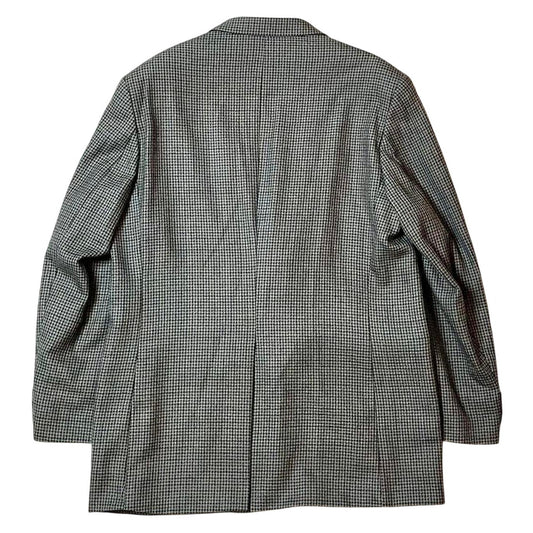 Chaps Ralph Lauren 100% Lambswool Houndstooth Blazer – Made in Canada – Size 44L, Premium Menswear