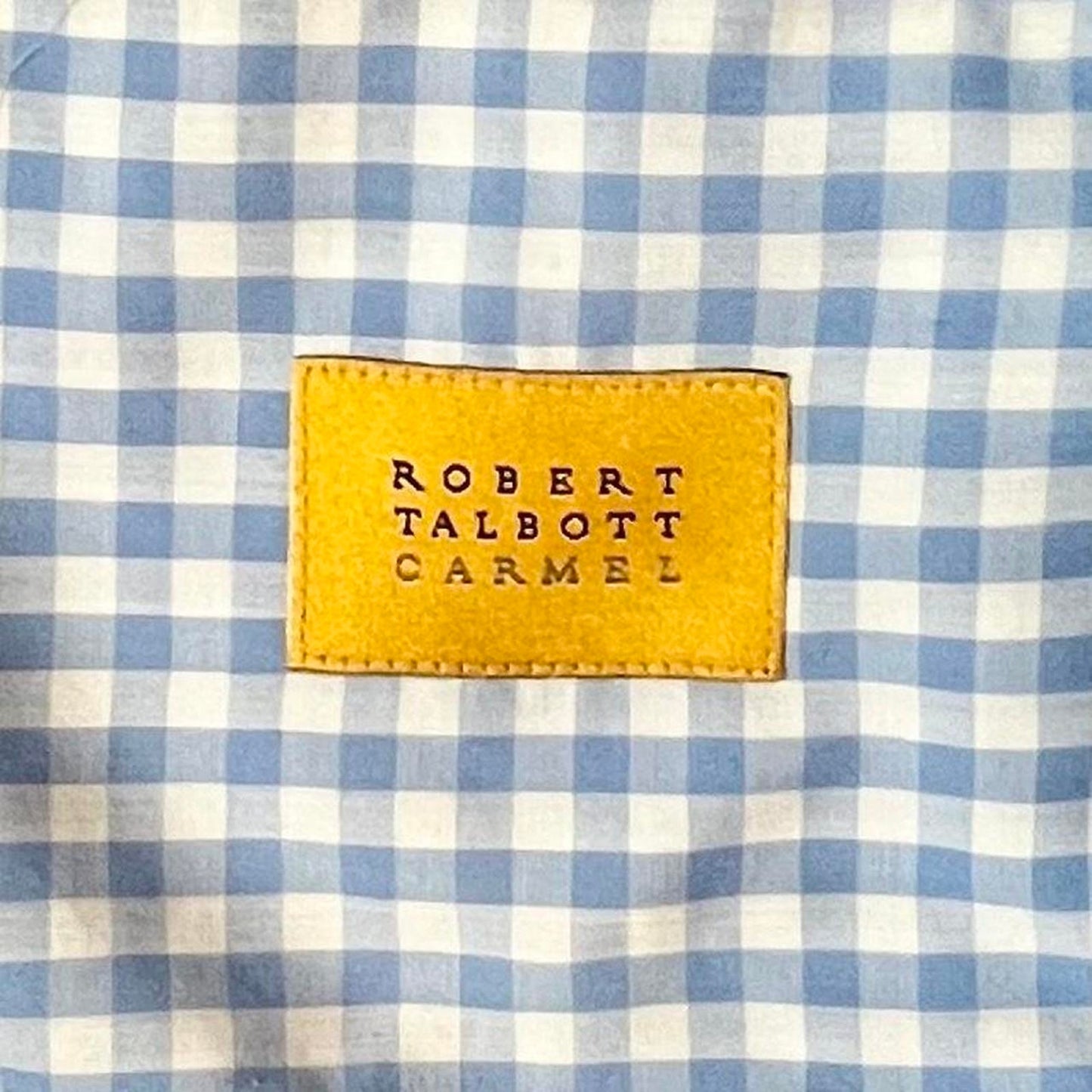 Robert Talbott Carmel Blue Gingham Check Dress Shirt – Men’s XL | Premium 100% Cotton | Classic Menswear