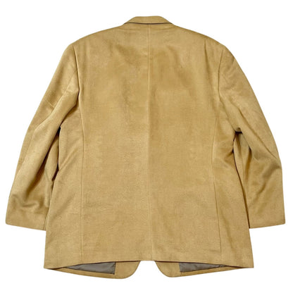 Alfani Positano-Diablo Micro-Suede Blazer in Tan – Size 48 Regular | Premium Soft-Touch Men’s Blazer