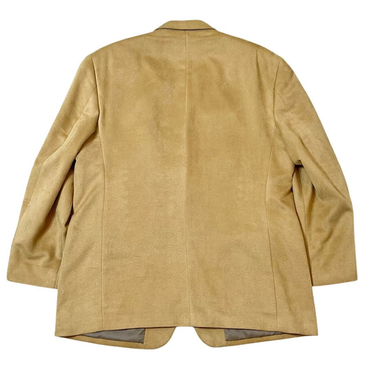 Alfani Positano-Diablo Micro-Suede Blazer in Tan – Size 48 Regular | Premium Soft-Touch Men’s Blazer