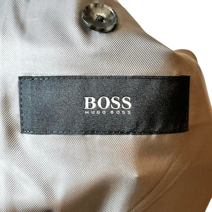 Hugo Boss Super 120 Wool Blazer – Light Gray – Size 44R – Premium Tailored Menswear