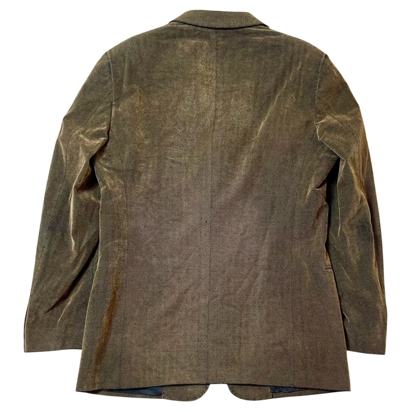 Armani Collezioni Herringbone Sport Coat – Brown Herringbone – Size 40R – Made in Portugal