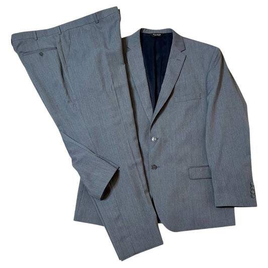 Jos. A. Bank Traveler’s Collection Men’s 100% Wool Slim Fit 2-Piece Suit – Gray – 46R Jacket / 38x30 Pants