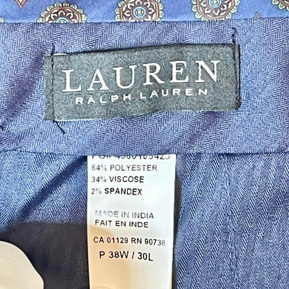 Lauren Ralph Lauren Ultraflex Classic Fit Dress Pants – Navy 38W x 30L | NWT, Stretch, Wrinkle-Resistant, Professional Menswear