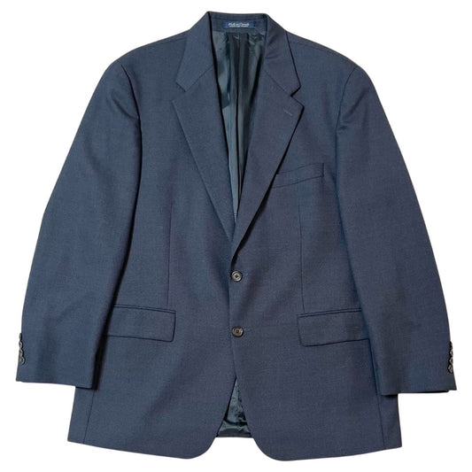 Ralph Ralph Lauren 100% Wool 2-Piece Suit in Navy | Size 44R | Made in Canada | Premium Menswear