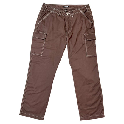 True Religion Brown Cargo Pants – Size 36 | Signature Big Stitch Utility Pants