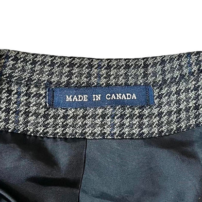 Chaps Ralph Lauren 100% Lambswool Houndstooth Blazer – Made in Canada – Size 44L, Premium Menswear