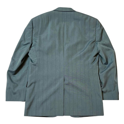 Hart Schaffner & Marx Coachman Clothiers Gray Pinstripe Wool Blazer – Size 44L – Classic Fit, Premium American Tailoring