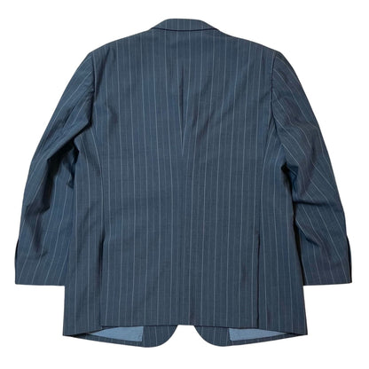 Coogi Luxe Pinstripe Wool Blend Blazer – Navy – Size 46R – Modern Tailored Menswear