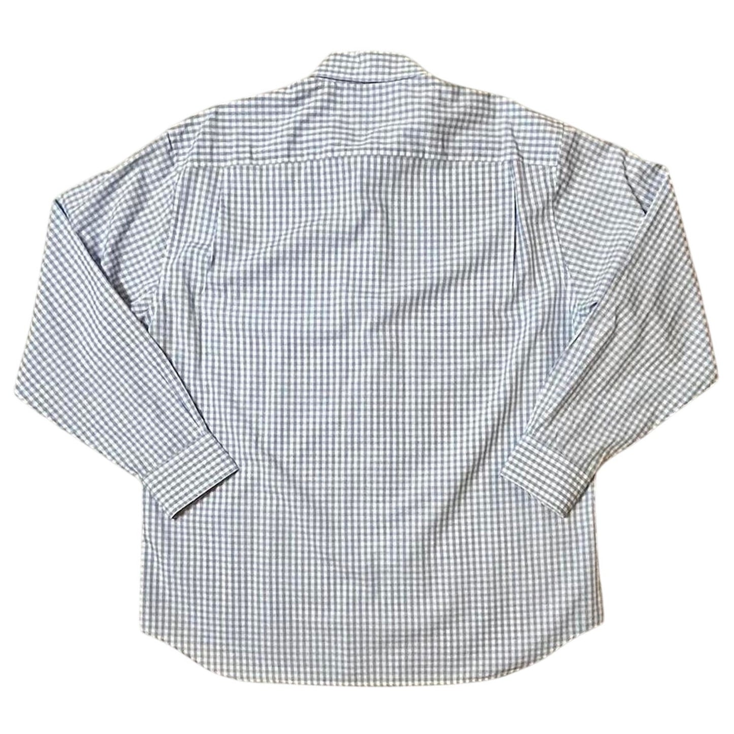 Robert Talbott Carmel Blue Gingham Check Dress Shirt – Men’s XL | Premium 100% Cotton | Classic Menswear