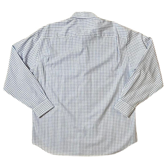 Robert Talbott Carmel Blue Gingham Check Dress Shirt – Men’s XL | Premium 100% Cotton | Classic Menswear